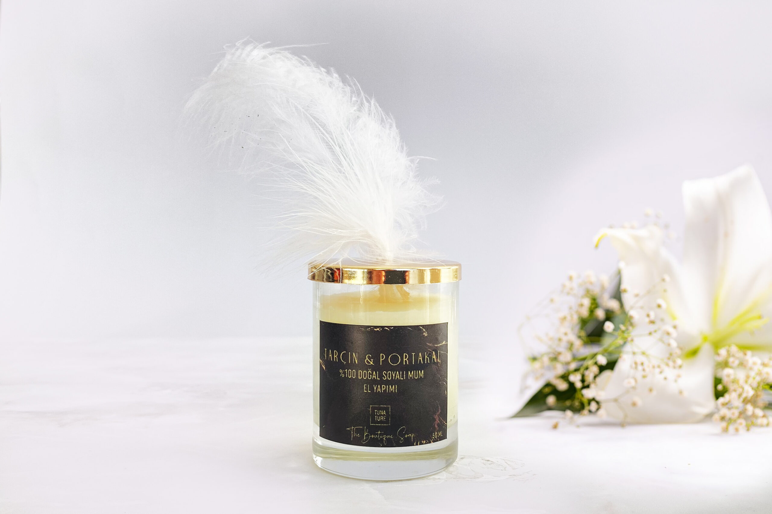 Meleklerin İzi - Tarçın & Portakal Soyalı Mum